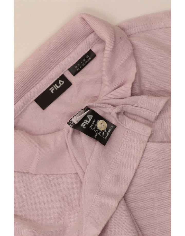 Polo da uomo Fila piccola in cotone viola