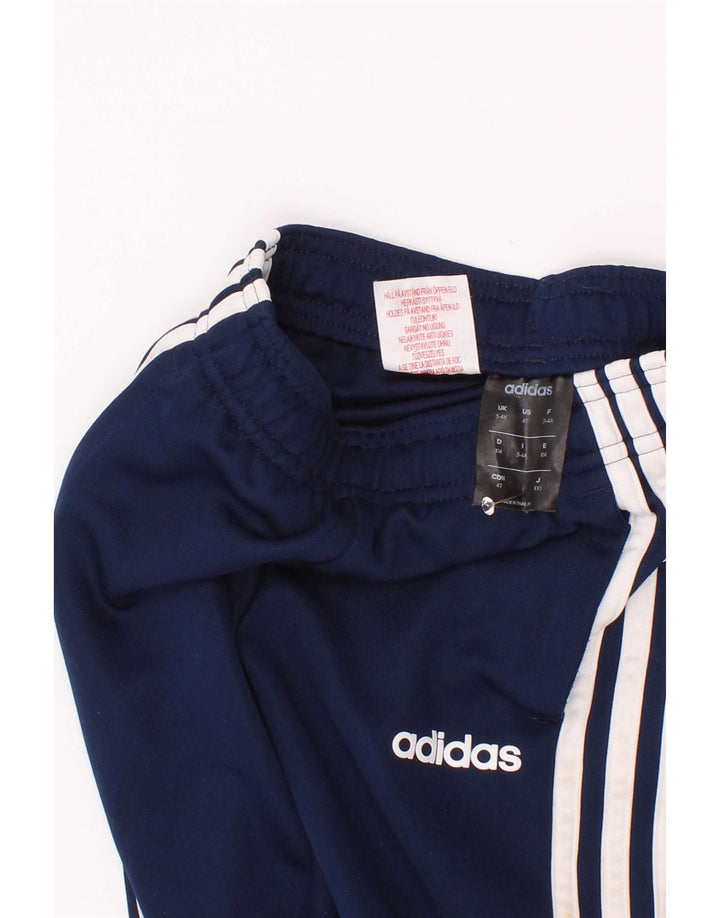 Pantaloni da tuta Adidas Climalite da ragazzo 3-4 anni in poliestere blu navy