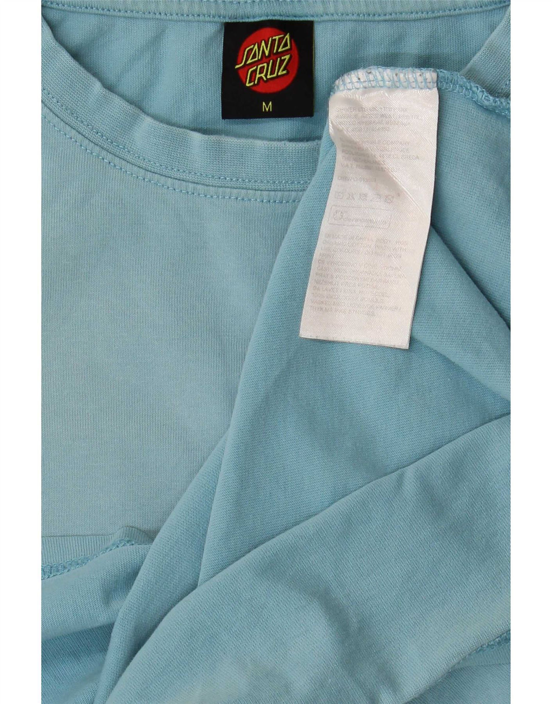 T-shirt grafica da uomo Santa Cruz Top in cotone blu medio