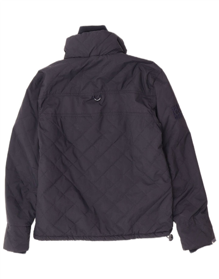 Giacca imbottita da uomo Superdry UK 38 nylon blu navy medio