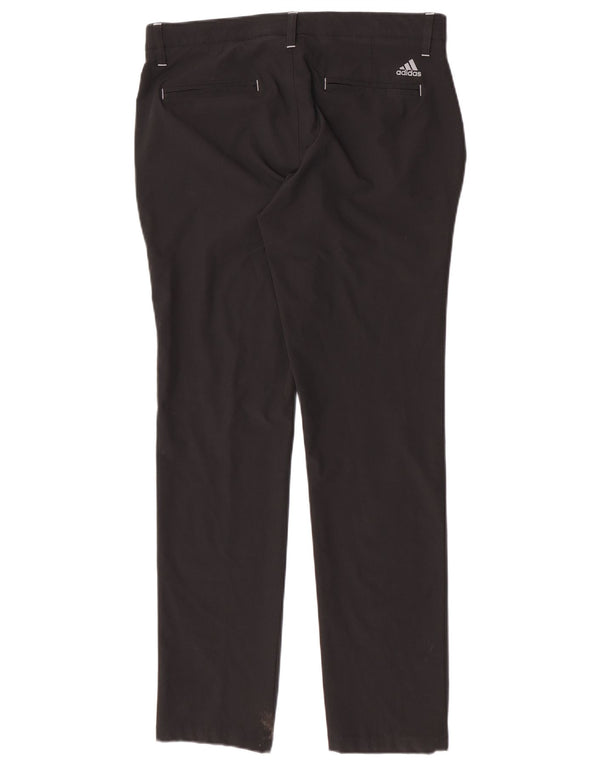 Pantaloni chino slim da uomo Adidas W32 L32 poliestere nero