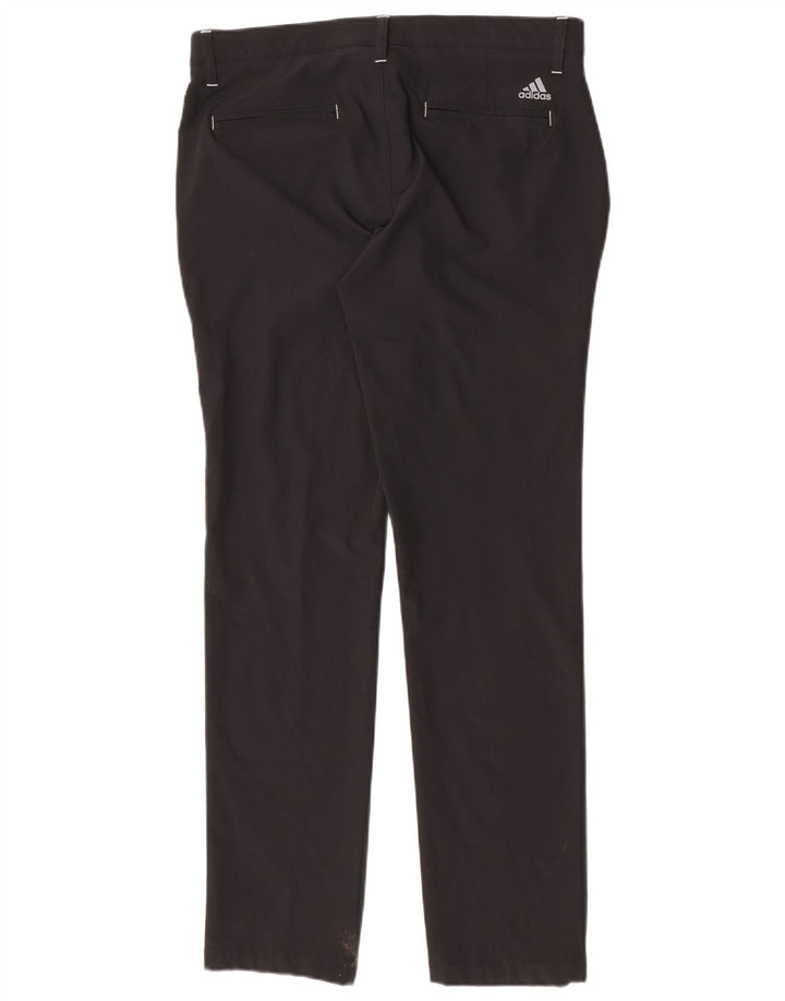 Pantaloni chino slim da uomo Adidas W32 L32 poliestere nero