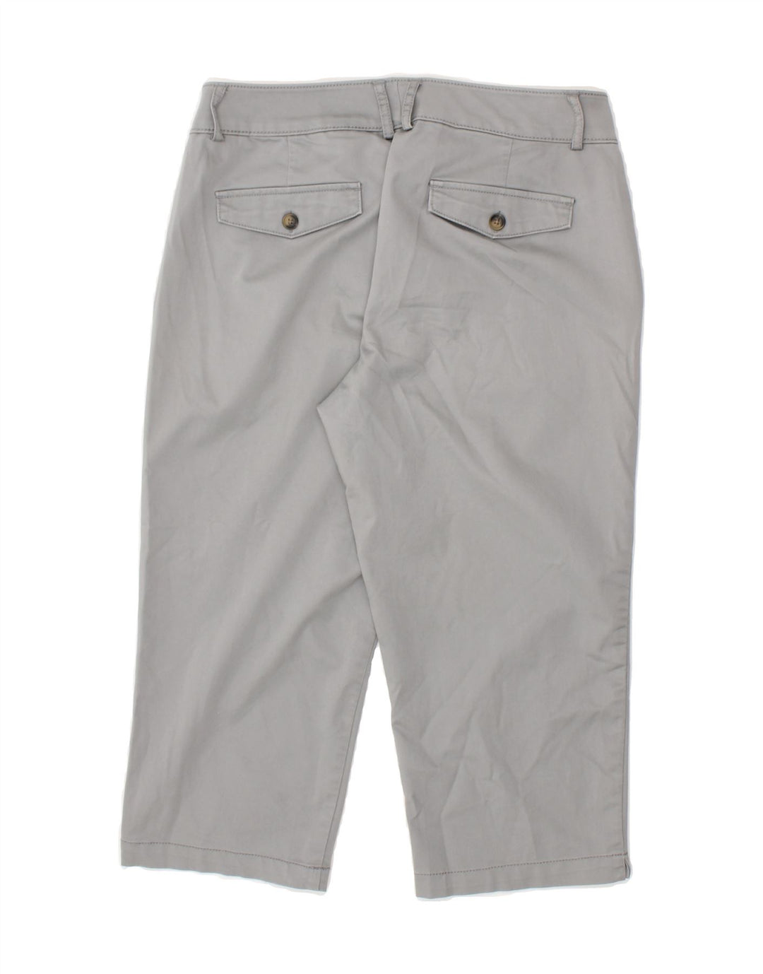 DOCKERS Womens Tapered Capri Trousers US 8 Medium W30 L20 Grey Cotton Vintage Dockers and Second-Hand Dockers from Messina Hembry 
