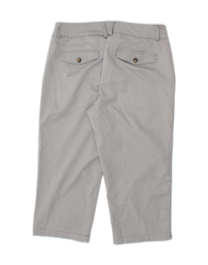 DOCKERS Womens Tapered Capri Trousers US 8 Medium W30 L20 Grey Cotton Vintage Dockers and Second-Hand Dockers from Messina Hembry 
