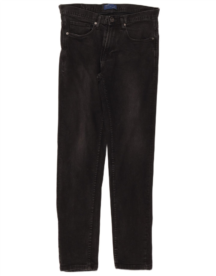 Jeans slim da uomo Zara EU 38 Small W30 L31 Cotone nero