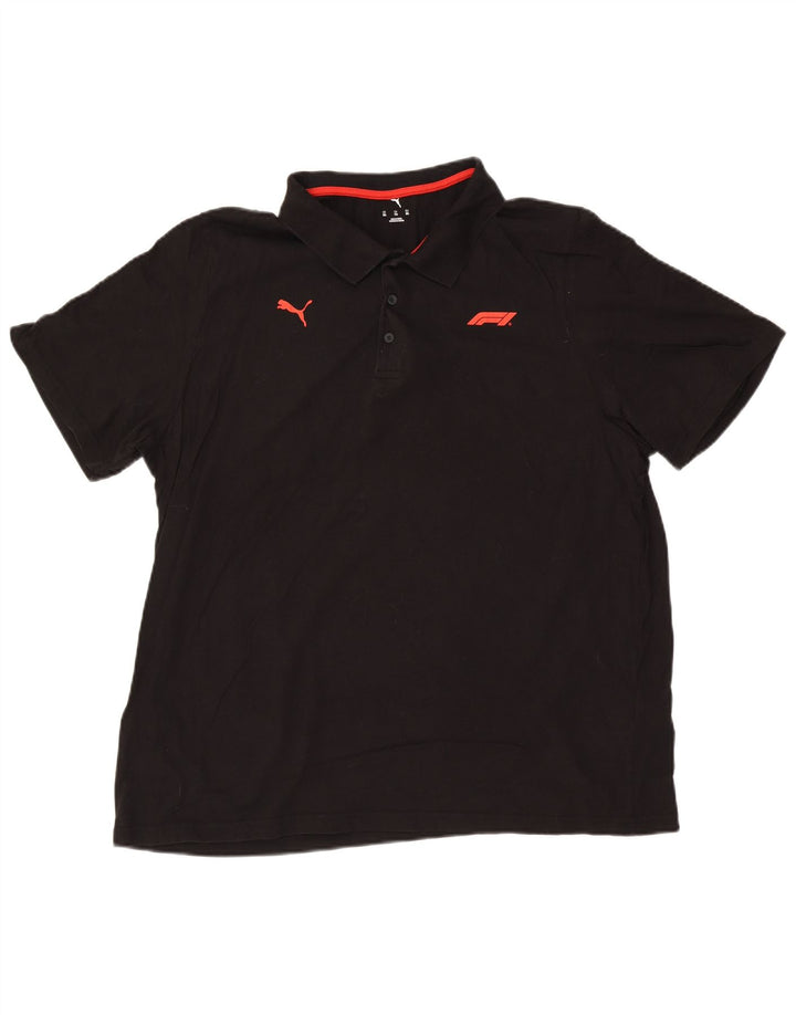 Polo grafica da uomo PUMA 2XL cotone nero