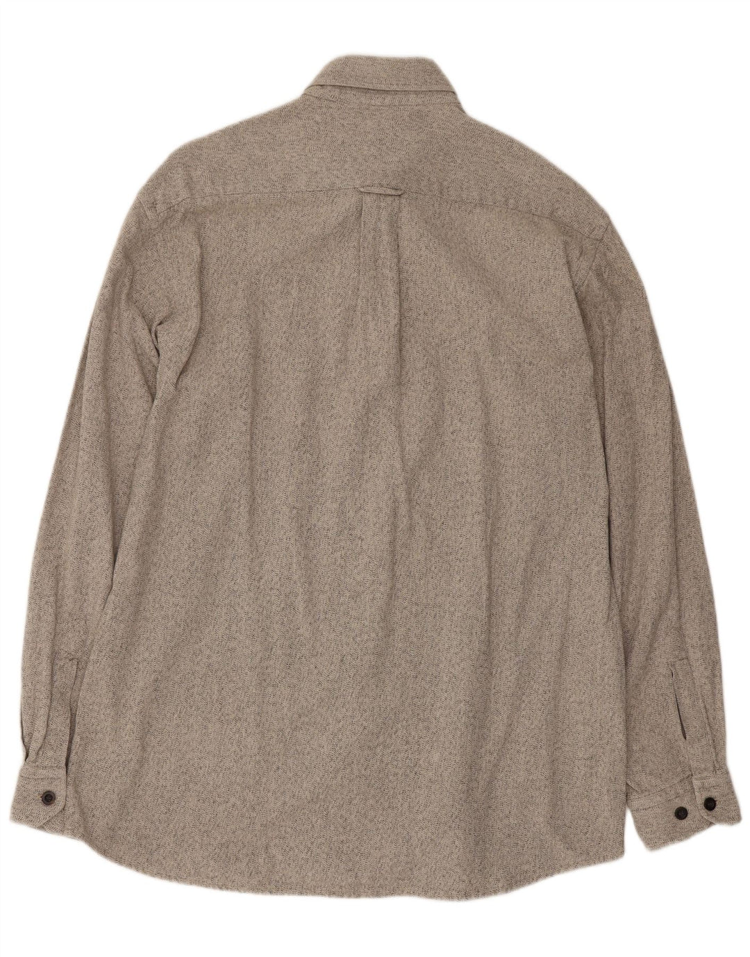 Camicia in flanella da uomo Hugo Boss, cotone chiazzato grigio grande