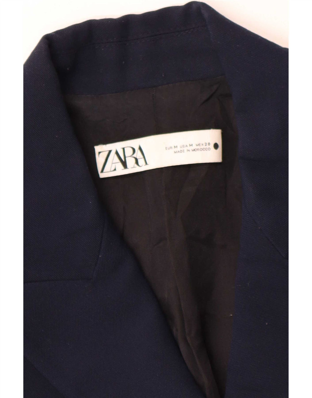 Giacca blazer doppiopetto da donna Zara UK 14 blu navy medio