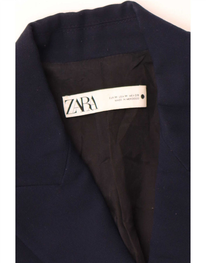 Giacca blazer doppiopetto da donna Zara UK 14 blu navy medio