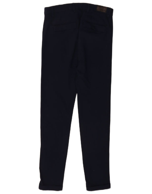 Pantaloni chino skinny da uomo Zara EU 38 Small W30 L29 Blu navy
