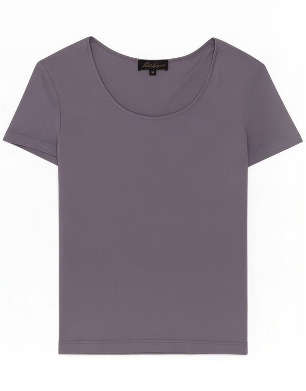 Luisa Spagnoli T-shirt da donna Top UK 12 Medium Blue Silk