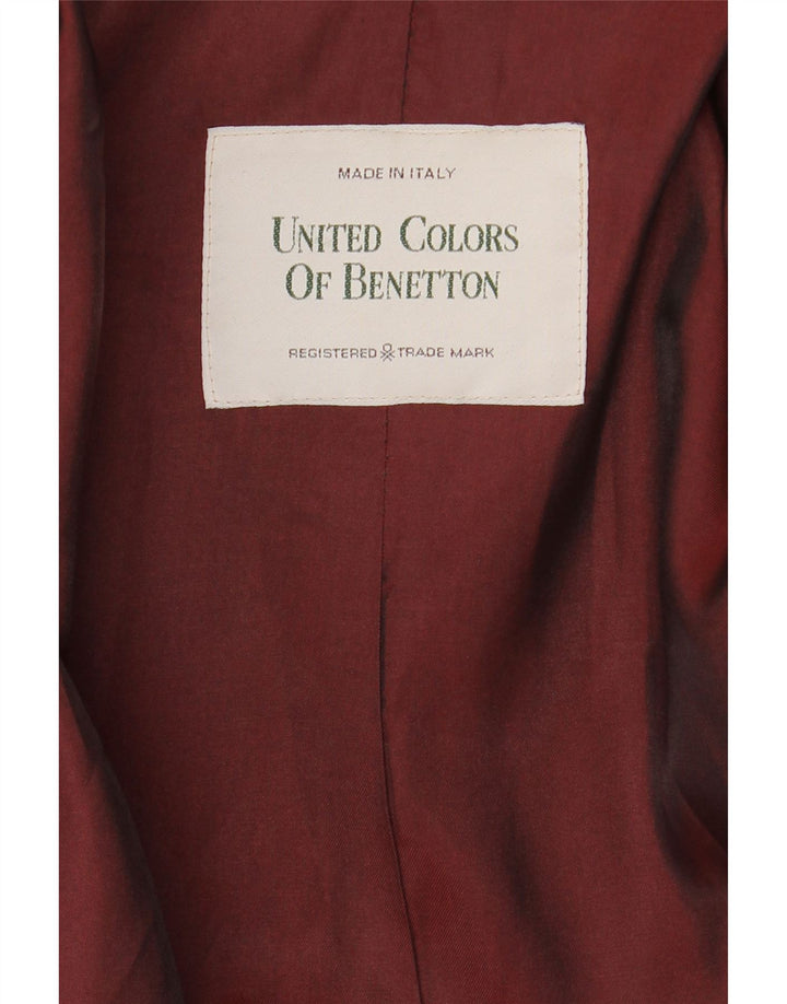 Cappotto doppiopetto da uomo BENETTON UK 44 2XL Nero