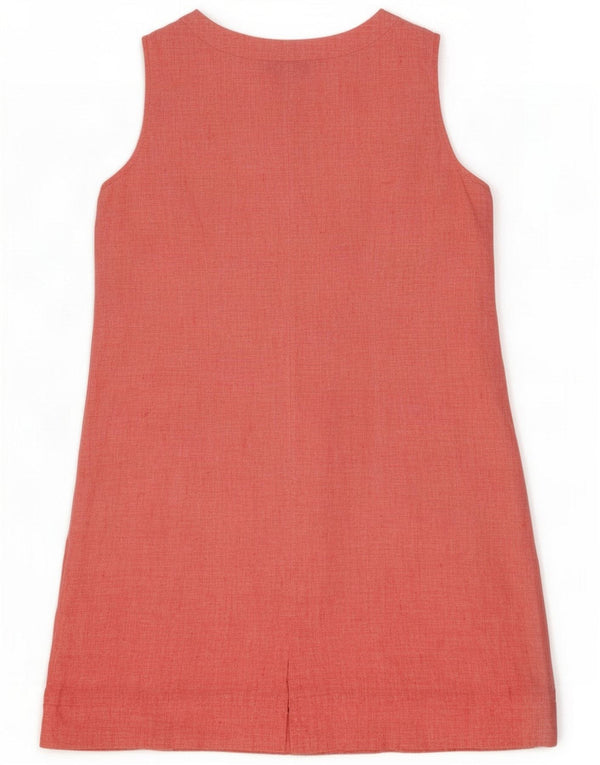 Tu Abbigliamento Donna Abito a trapezio senza maniche UK 20 2XL Lino rosa
