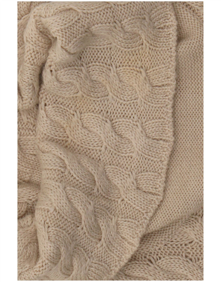 Maglione da donna Mariapola con collo alto IT 46 Large Beige Lana Merino