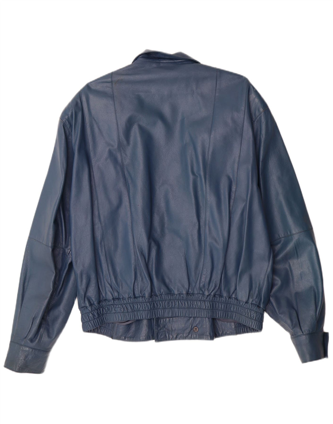 Giacca in pelle militare da uomo VINTAGE IT 52 XL in pelle blu