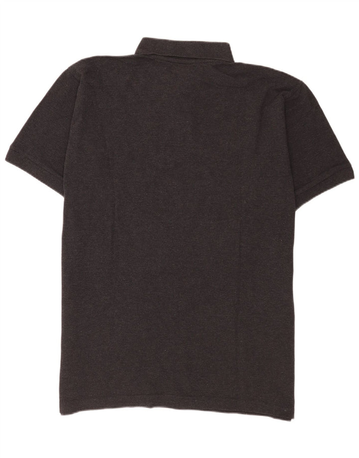 Polo Reebok da uomo in cotone nero medio