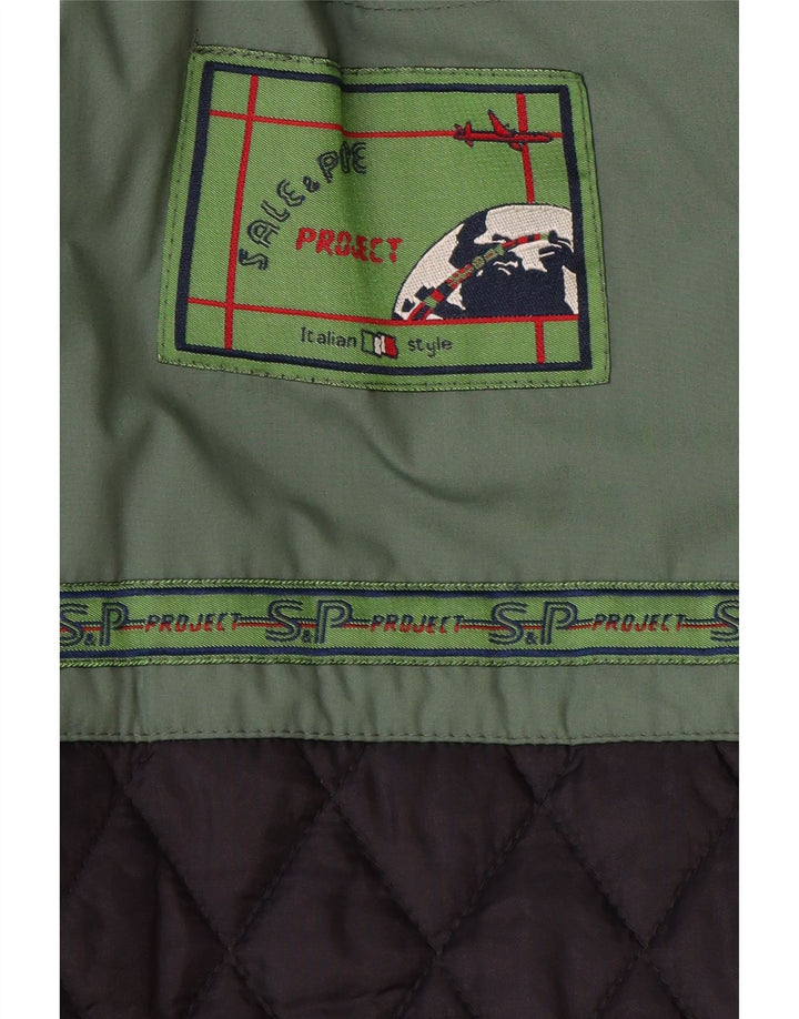 Giacca imbottita da uomo vintage UK 42 XL verde