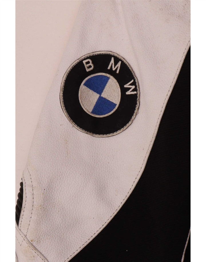Giacca da pilota in pelle da uomo BMW UK 42 XL multicolore Colourblock