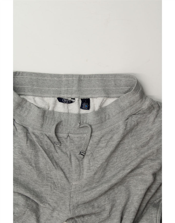 CHAPS Mens Tracksuit Trousers Joggers Large  Grey Cotton Vintage Chaps and Second-Hand Chaps from Messina Hembry 