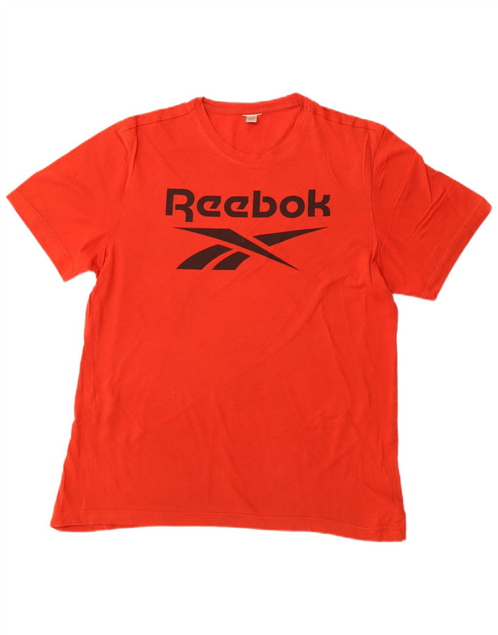 T-shirt grafica da uomo REEBOK arancione medio