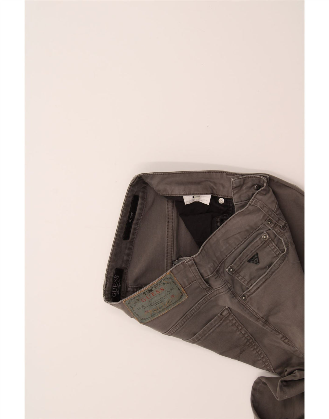 GUESS Womens Skinny Jeans W28 L28 Grey Cotton Vintage Guess and Second-Hand Guess from Messina Hembry 