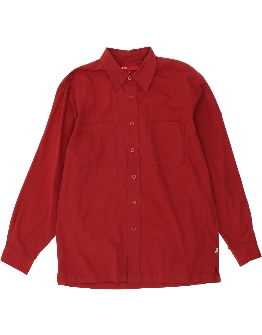 Camicia da uomo VINTAGE XL in cotone rosso