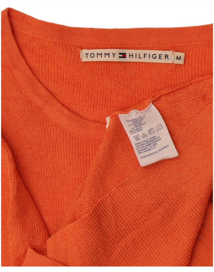 T-shirt da donna Tommy Hilfiger Top UK 12 Acrilico arancione medio