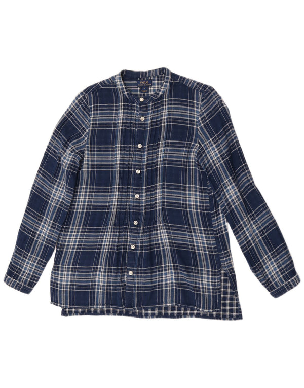 Polo Ralph Lauren Camicia Bambina 13-14 Anni in Cotone Scozzese Blu
