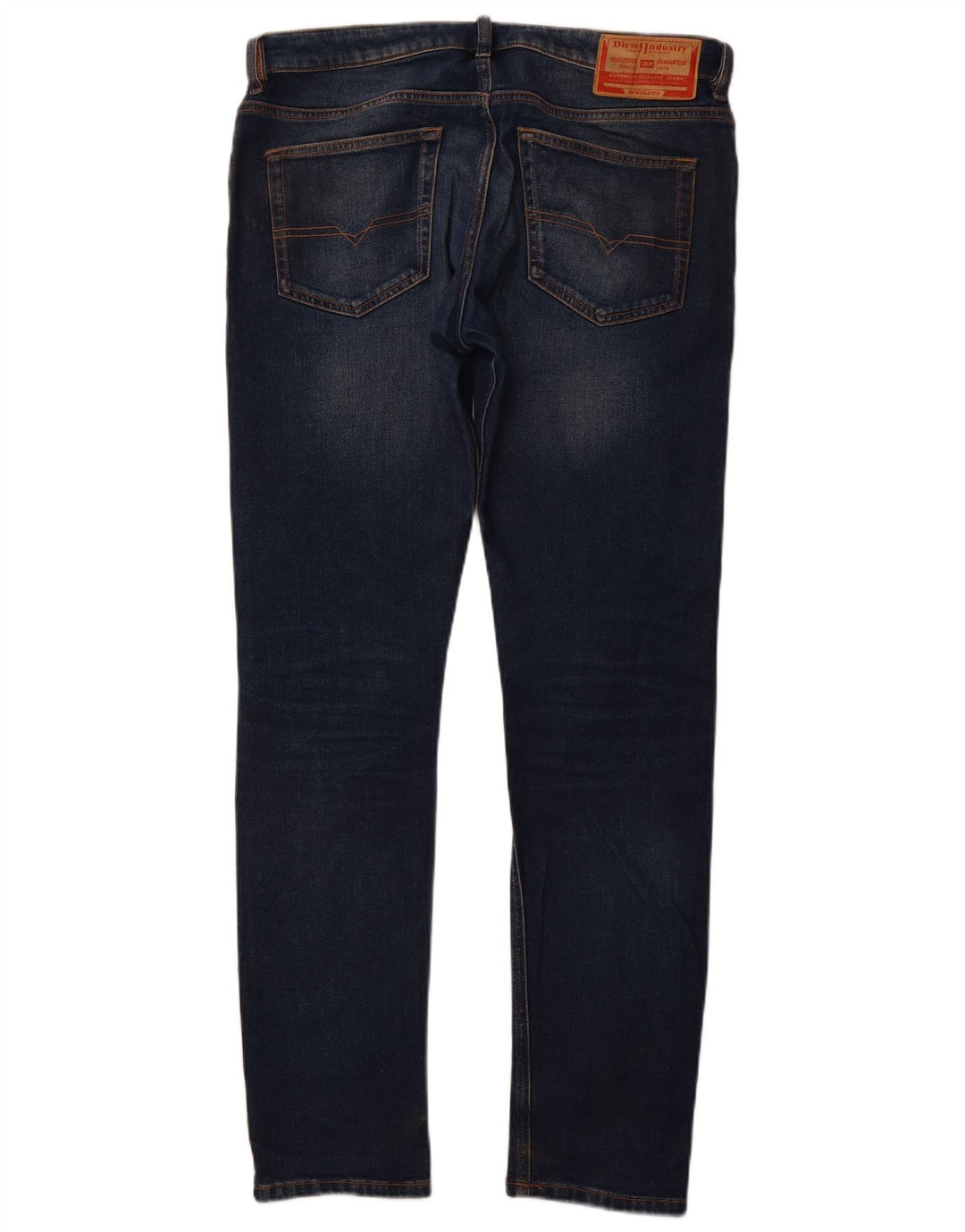 Jeans slim da uomo DIESEL W32 L32 in cotone blu navy