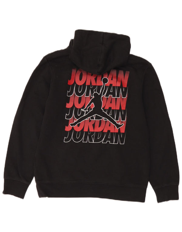 Felpa con cappuccio grafica Jordan da ragazzo 13-14 anni XL in cotone nero