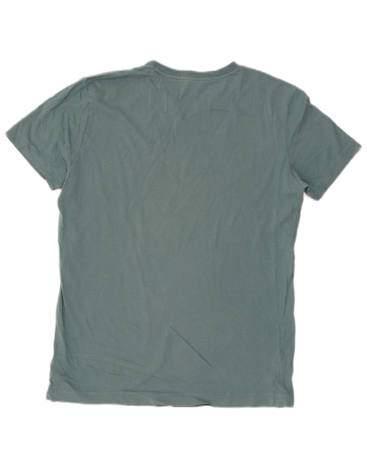 Calvin Klein Jeans T-shirt da uomo Top Large in cotone blu