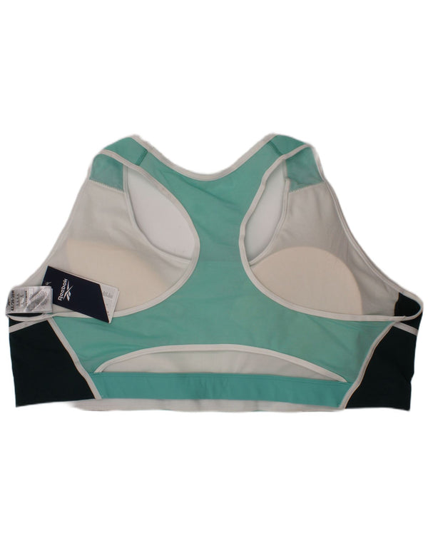 Top Reebok Speedwick da donna UK 26/28 4XL Turchese Colourblock Sports