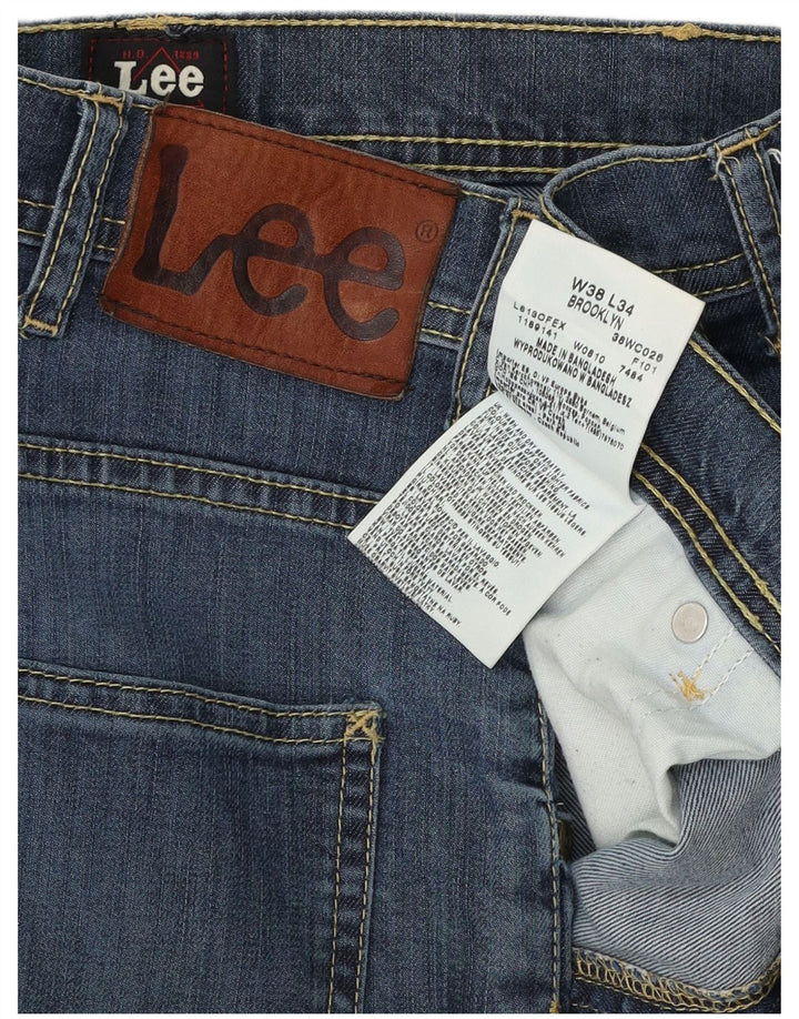Jeans dritti da uomo Lee Brooklyn W38 L31 cotone blu