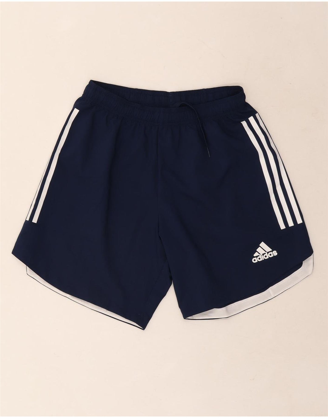 Pantaloncini sportivi Adidas Aeroready da uomo medi in poliestere blu navy