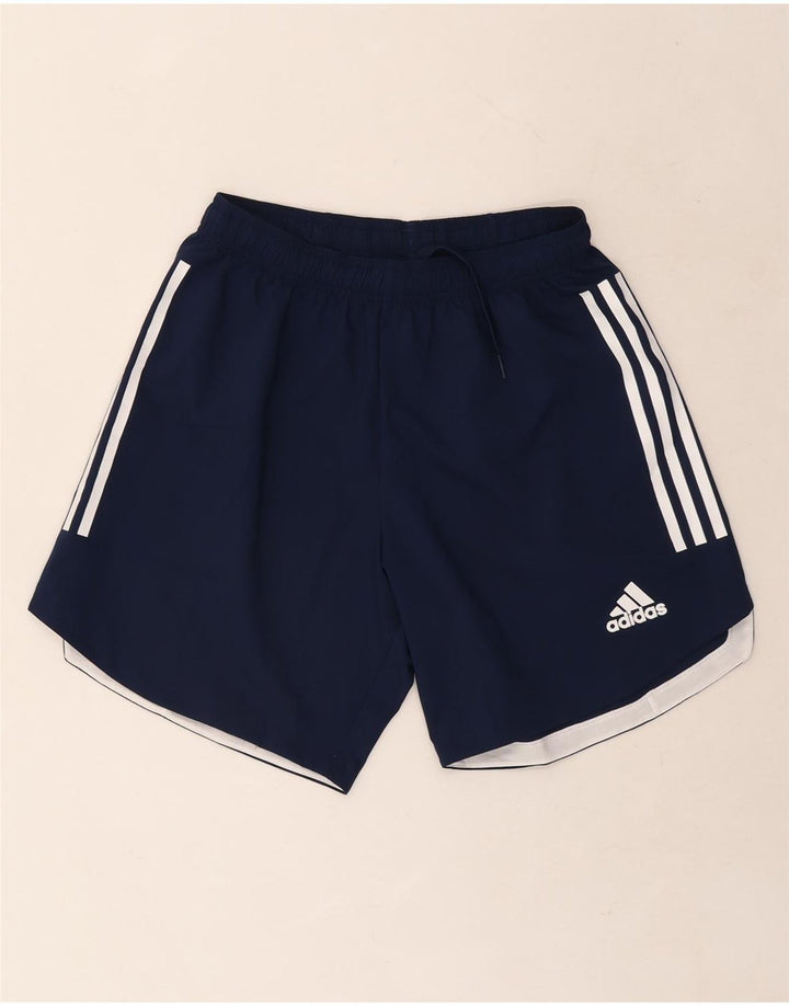 Pantaloncini sportivi Adidas Aeroready da uomo medi in poliestere blu navy