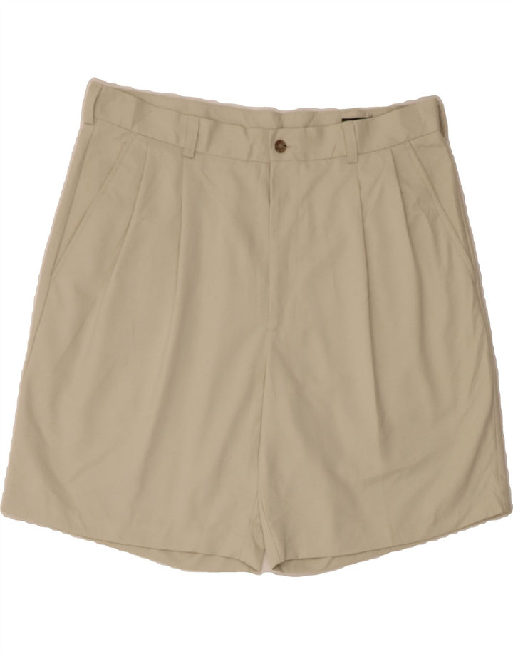 IZOD Mens Pegged Chino Shorts W36 Large Off White Polyester Vintage Izod and Second-Hand Izod from Messina Hembry 