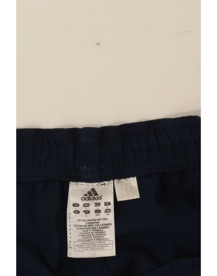 Pantaloncini sportivi da uomo Adidas Large blu navy in poliestere