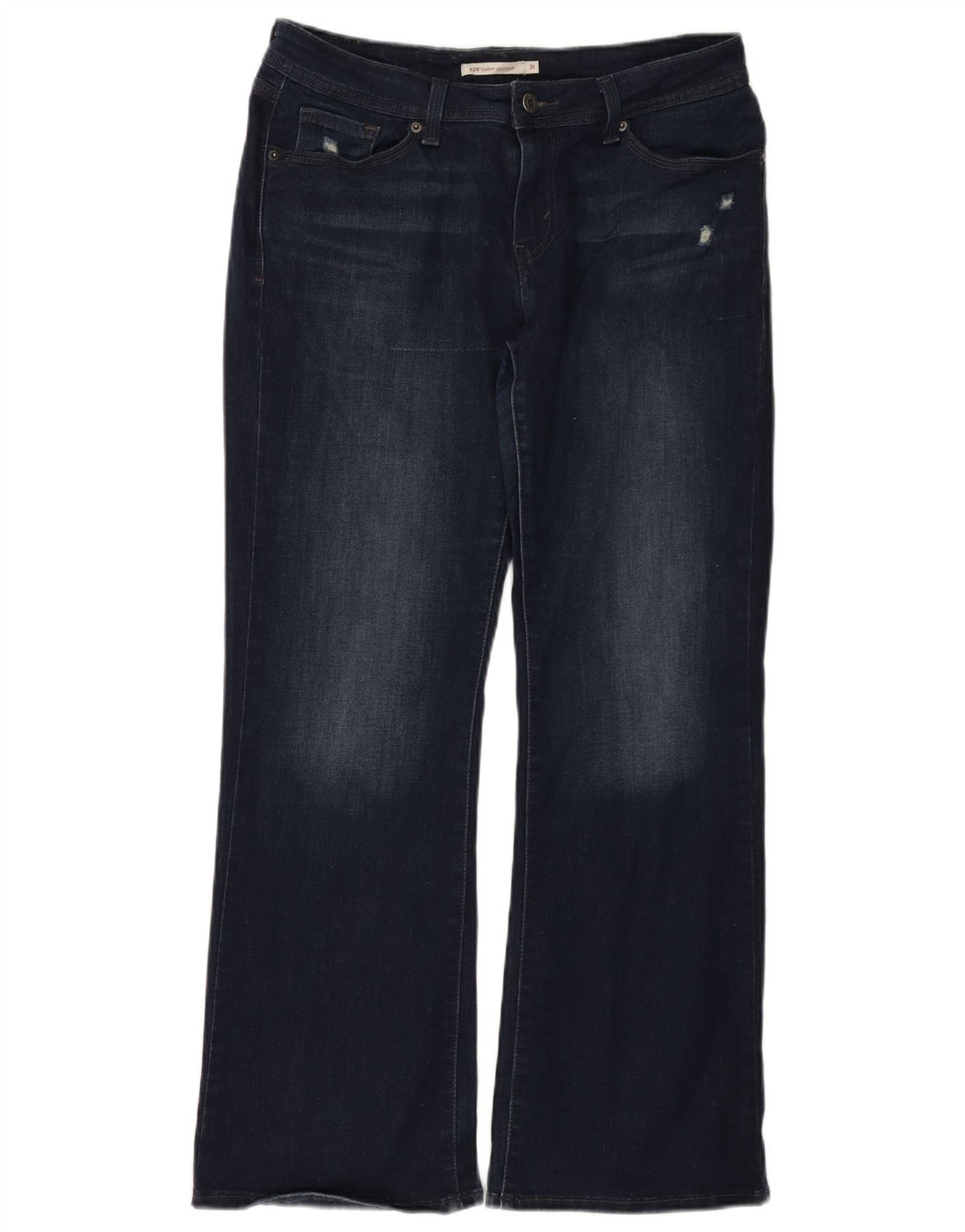 Jeans Levi's 529 Curvy Bootcut da donna W31 L30 in cotone blu navy