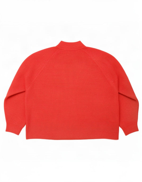 Maglione maglione oversize da donna Gap con collo dolcevita UK 18 XL Rosso chiazzato
