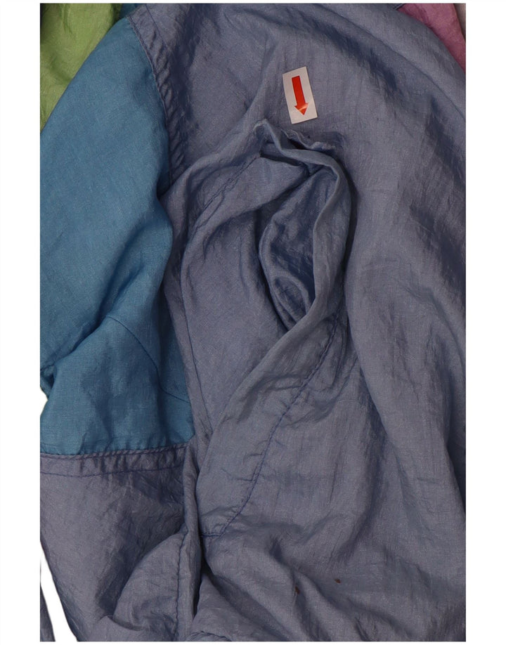 Giacca da tuta da uomo PUMA UK 40 Large Blu Colourblock in poliammide