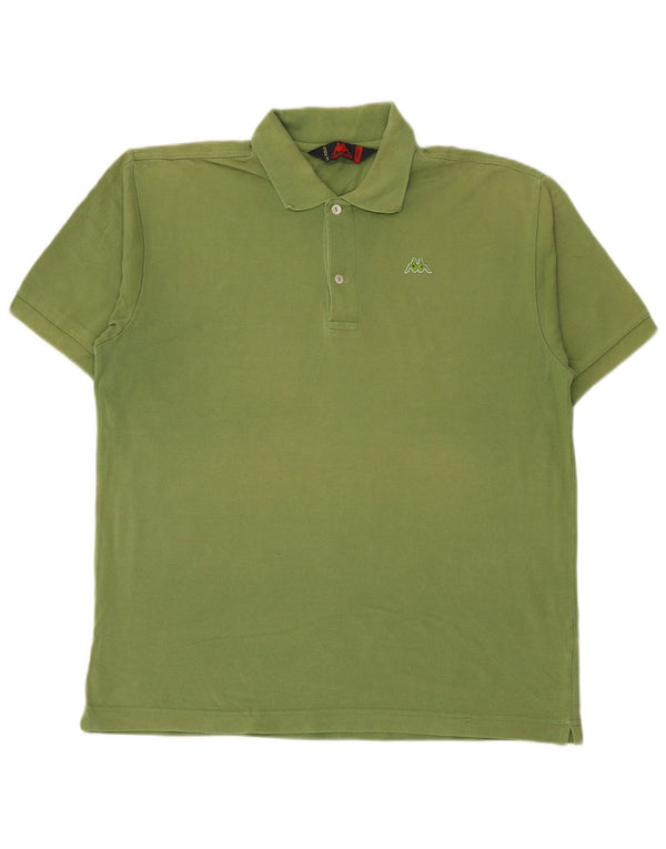 Polo Uomo KAPPA Large Verde Cotone
