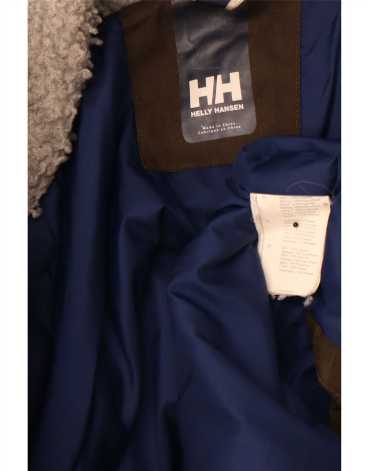 HELLY HANSEN Giacca utilitaria da uomo con cappuccio UK 42 XL Poliestere marrone