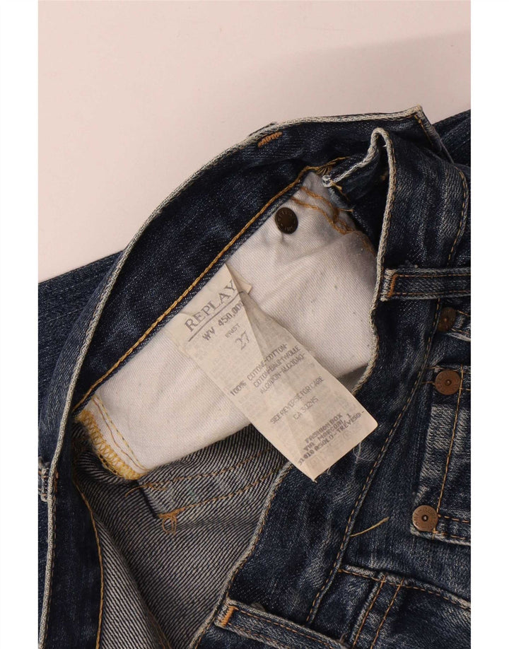 Jeans dritti da uomo Levi's W27 L27 in cotone blu