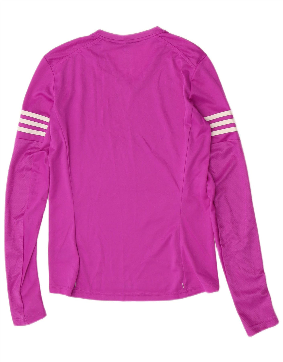 Adidas Donna Climalite Top Manica Lunga UK 8/10 Piccolo Poliestere Viola