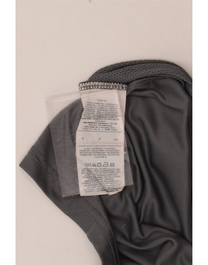 NIKE Mens T-Shirt Top Small Grey Colourblock Polyester