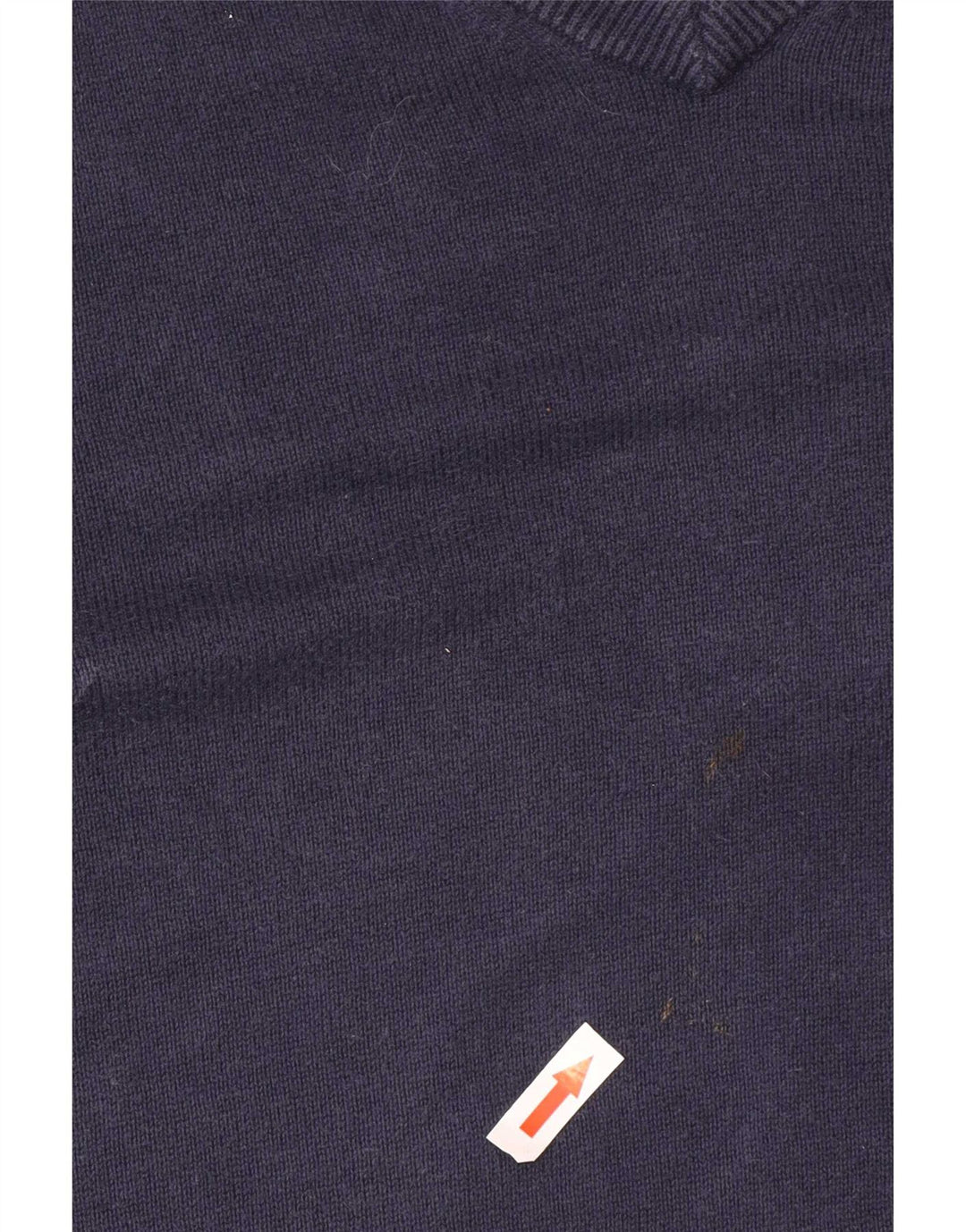 Maglione maglione con scollo a V da uomo Tommy Hilfiger cotone medio blu navy