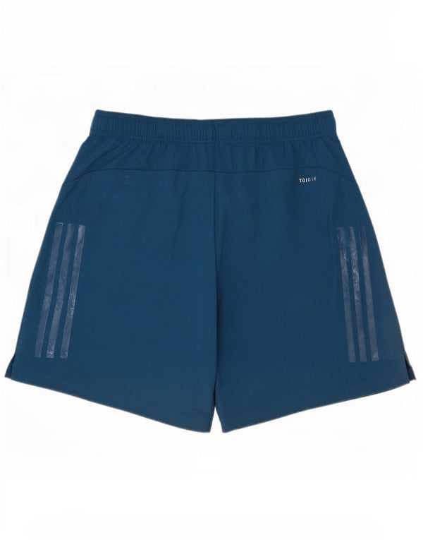 Pantaloncini sportivi Adidas Climacool da uomo in poliestere blu medio