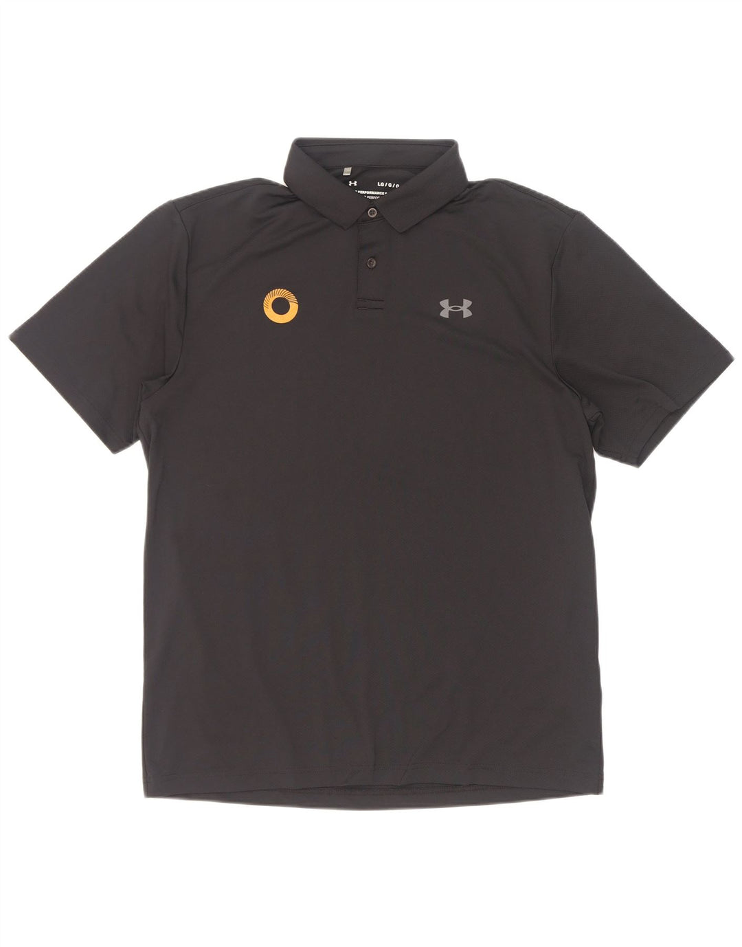 Polo da uomo Under Armour grande nera in poliestere