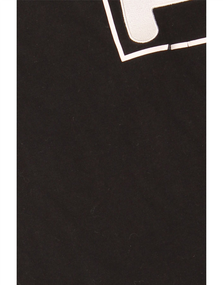 T-shirt grafica da uomo Fila Top in cotone nero medio