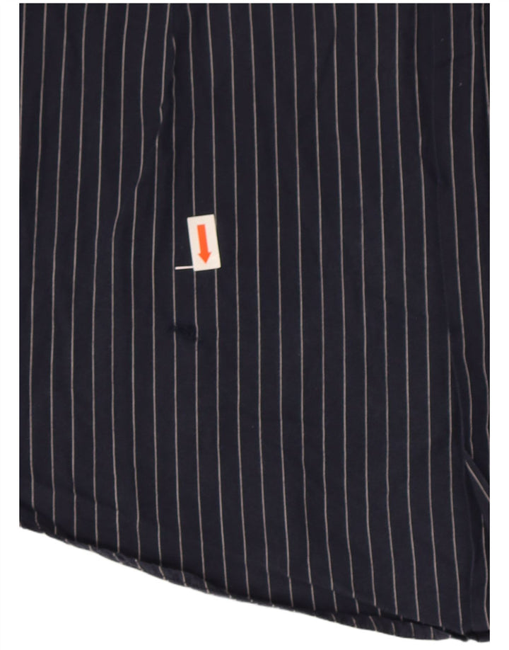 Camicia da uomo Dolce & Gabbana taglia 40 15 3/4 gessato medio blu navy